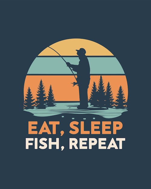 Fishing Tshirt Design fishing tee vector Design