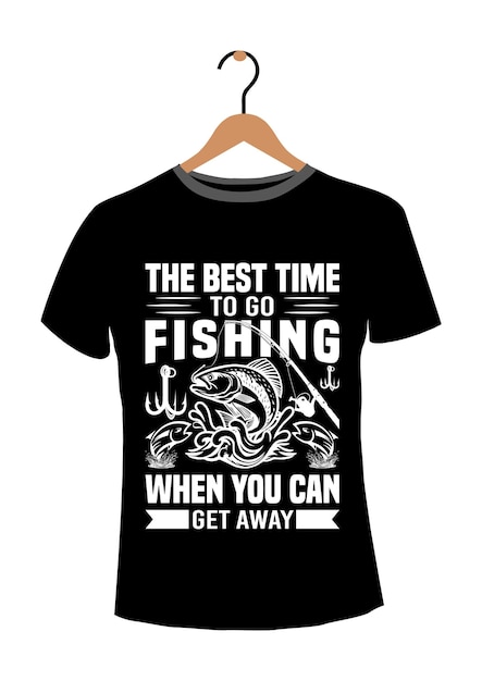 Vector fishing tshirt design