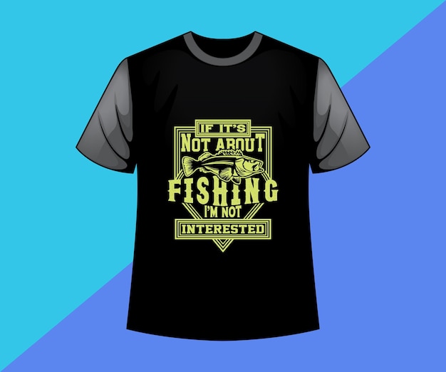 Vector fishing tshirt design