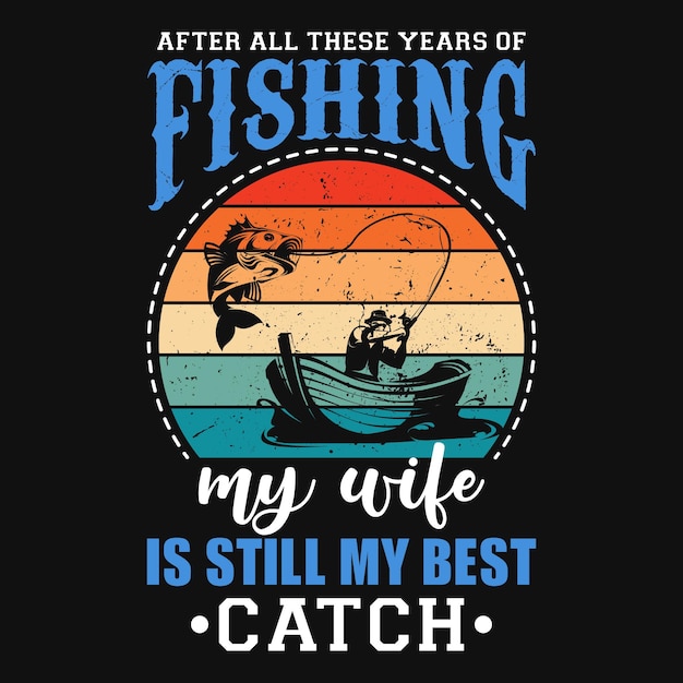 Fishing tshirt designs premium