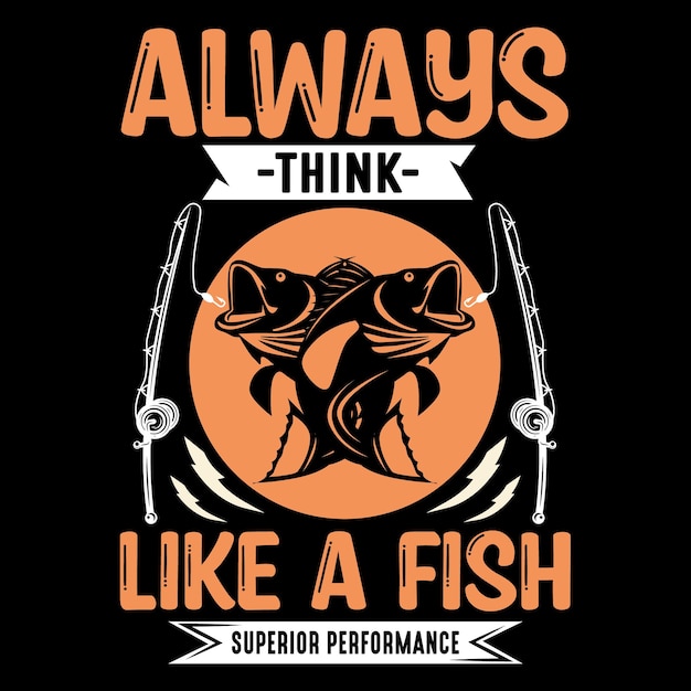 Fishing typography vector tshirt design graphic element illustration