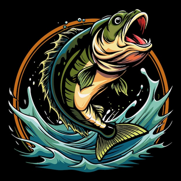 Fishing Vector TShirt Design Fishing art