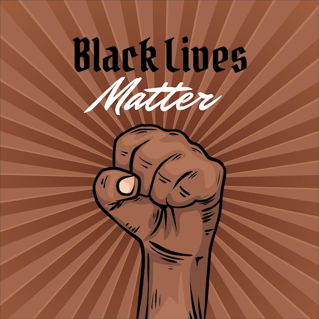 Fist illustration for Black Lives Matter moment