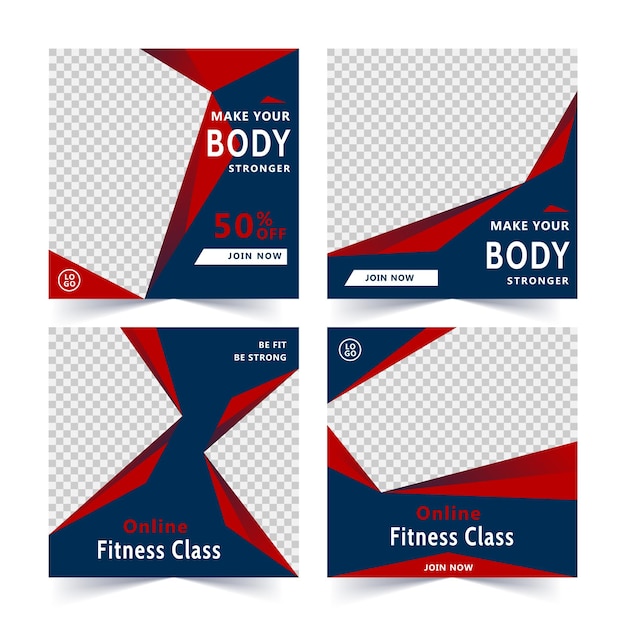 Fitness class ad post template