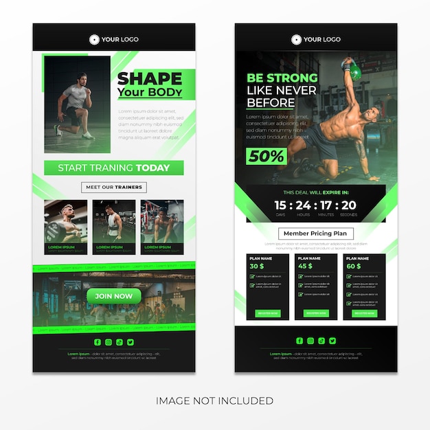 Fitness email template