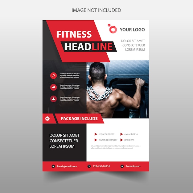 Fitness flyer template 