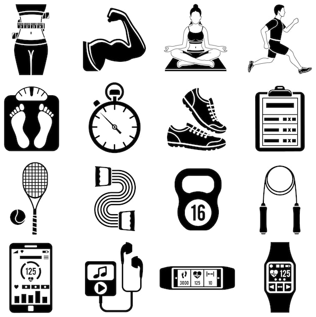 Fitness Icon Set