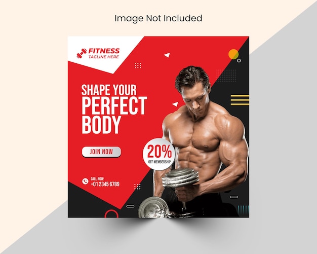 Fitness Instagram Ads Banner Templates