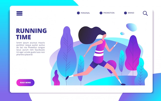 Fitness landing page template