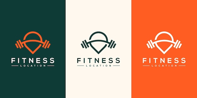 Fitness location logo design