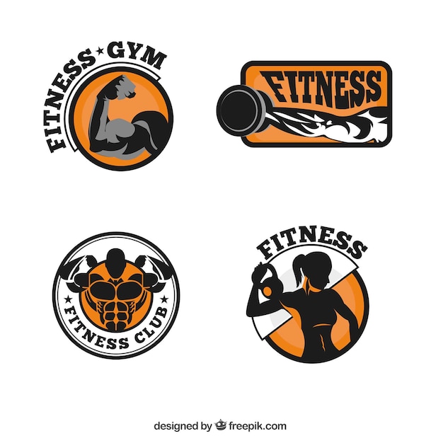 Fitness logo collection