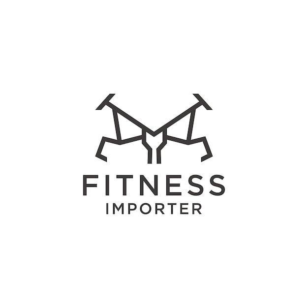 Fitness logo icon vector image