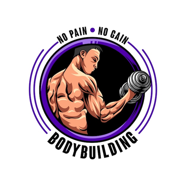 Fitness logo Iluustration