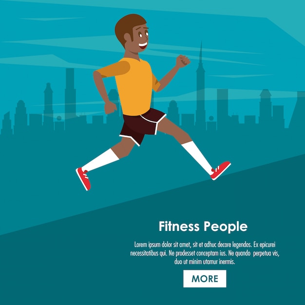 Fitness people poster