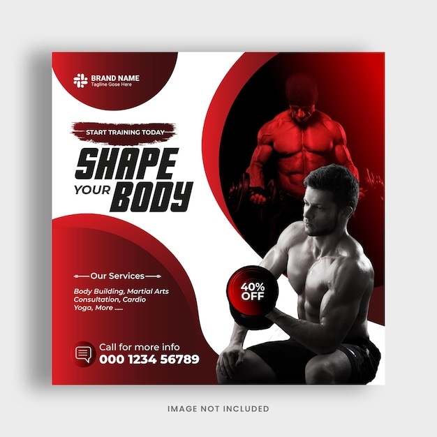 Fitness Social Media Post Template