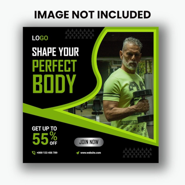 Fitness Social Media Post Template