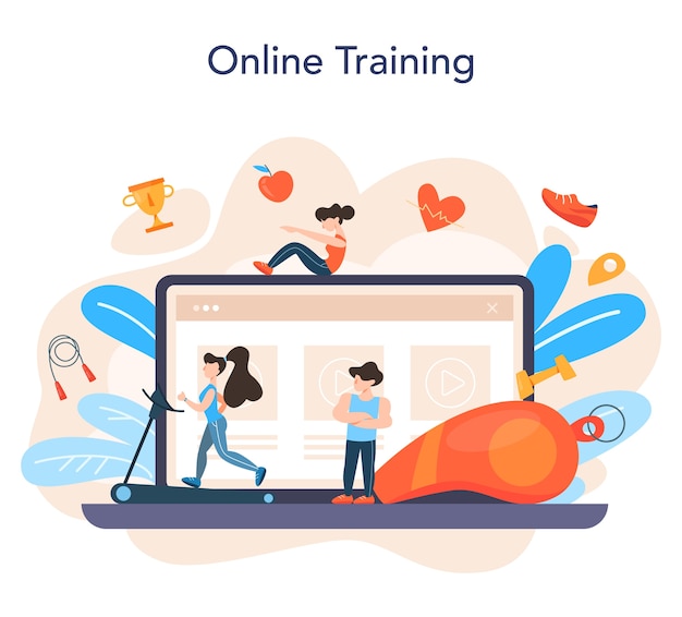 Fitness trainer online service or platform