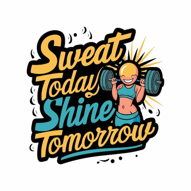 Fitness TShirts design vector template Fitness Shirts typography Fitness lettering