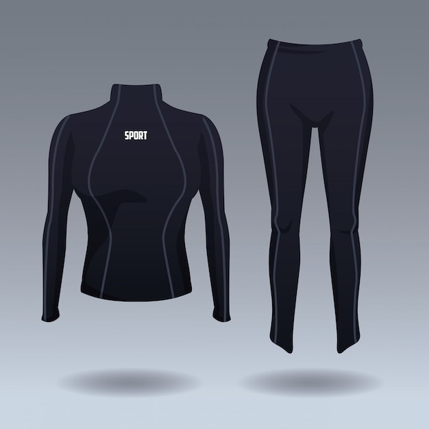 Fitness women jacket and pants wear