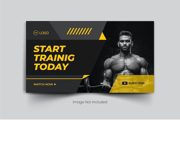 FitnessGym Youtube Thumbnail Templates