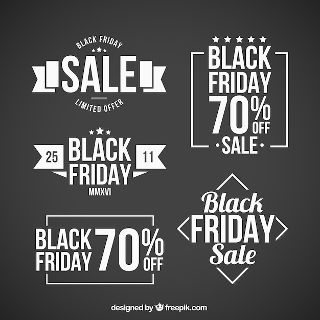 Five badges for black friday