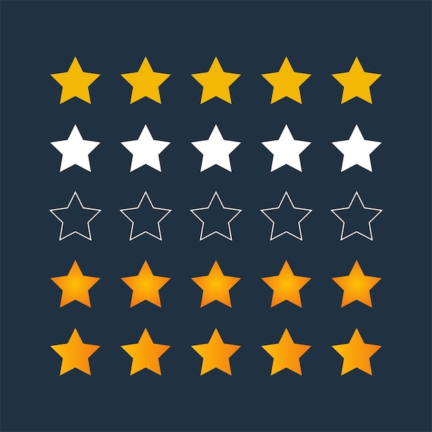 Five Stars Customer Product Rating Review