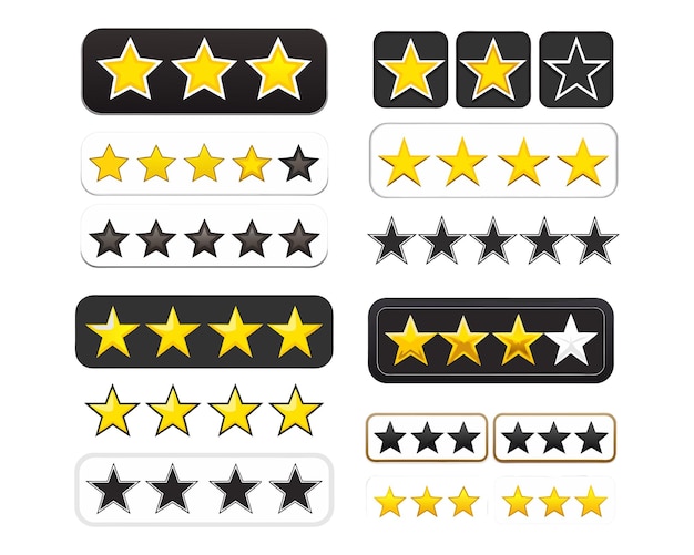 five stars rating icon ai