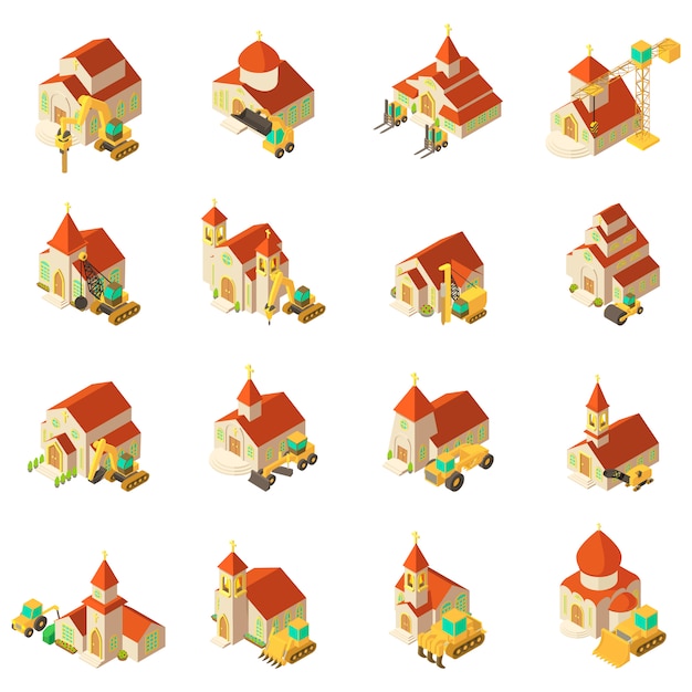 Fix of church icon set