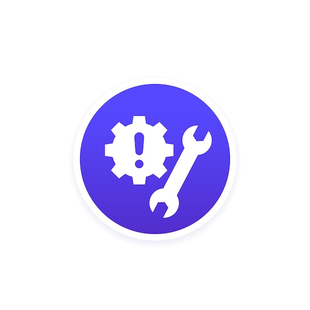 Fixing errors or technical problems vector icon