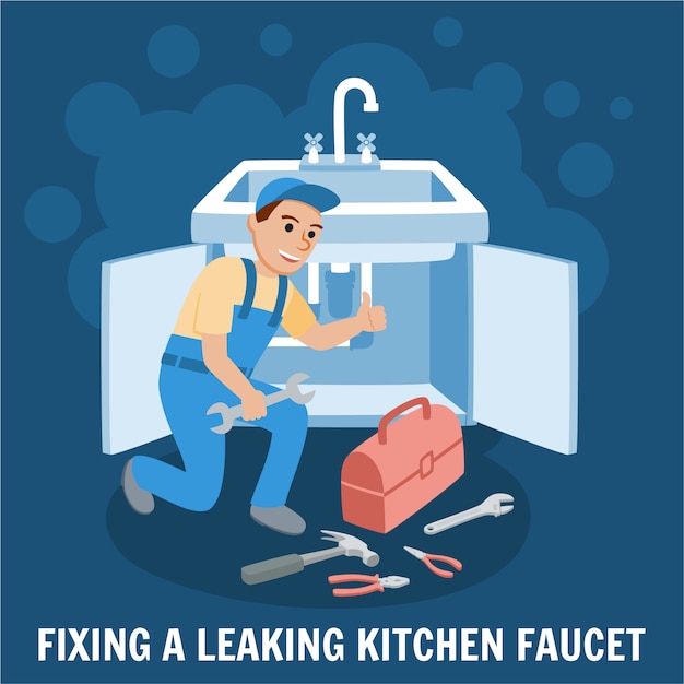 Fixing Leaking Kitchen Faucet