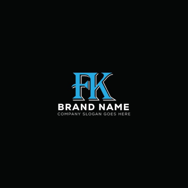 Vector fk letter logo design fk business and real estate monogram logo vector template