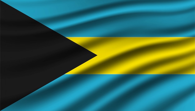 Flag of Bahamas background.