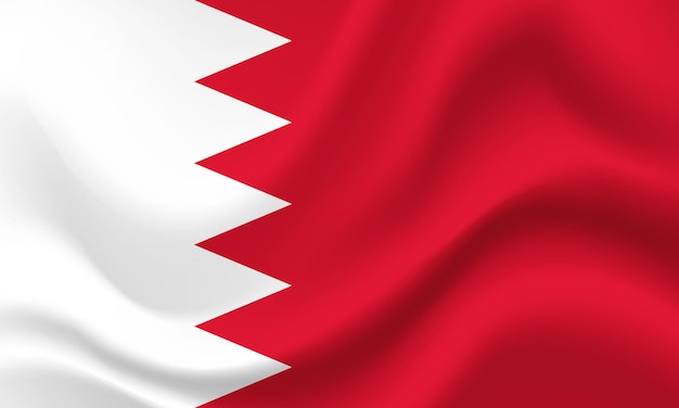 Flag of Bahrain Bahrain flag Official colors and proportion Bahrain banner symbol icon