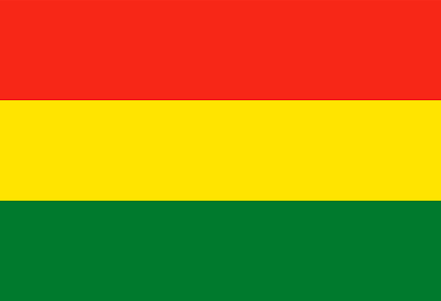 Vector flag of bolivia vector illustration