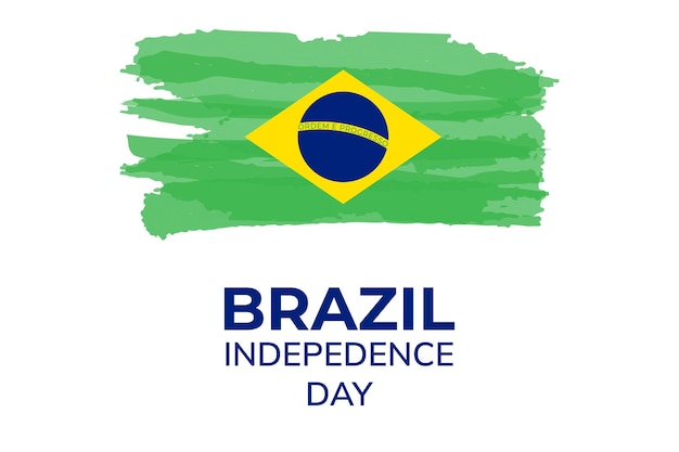 Flag of Brazil. National day or Independence day design for Brazilian celebration.