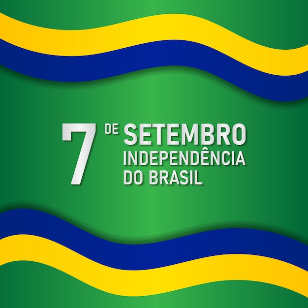 Flag of Brazil. National day or Independence day design for Brazilian celebration.