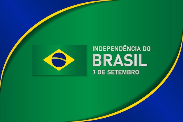 Flag of Brazil. National day or Independence day design for Brazilian celebration.