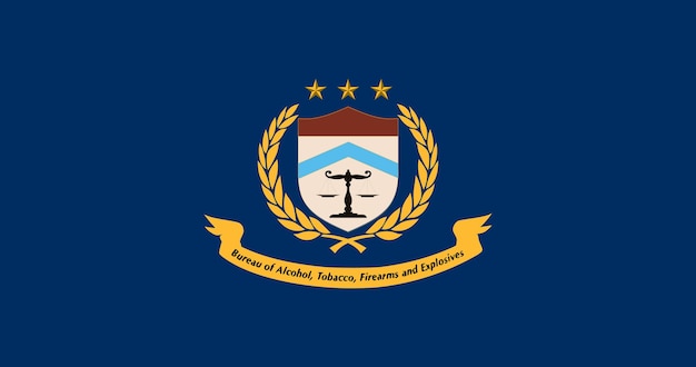 Flag of the Bureau of Alcohol, Tobacco, Firearms and Explosives United States vector image