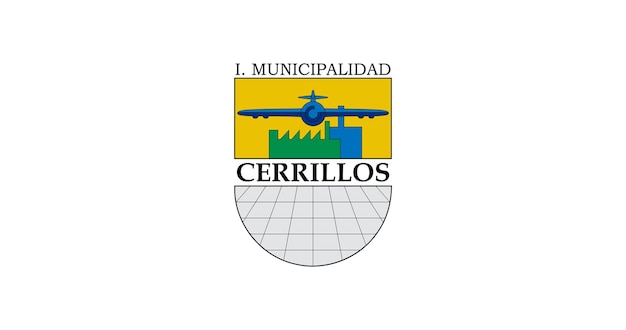 Flag of Cerrillos commune in Chile vector image