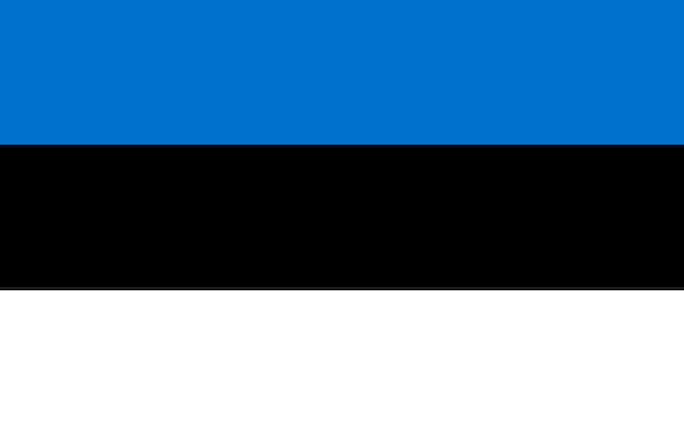 flag of estonia flag nation vektor illustration