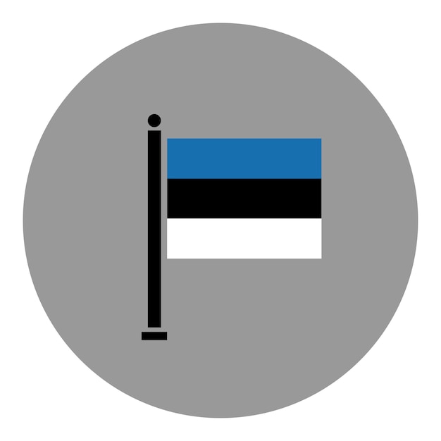 Flag of Estonia vector illustration