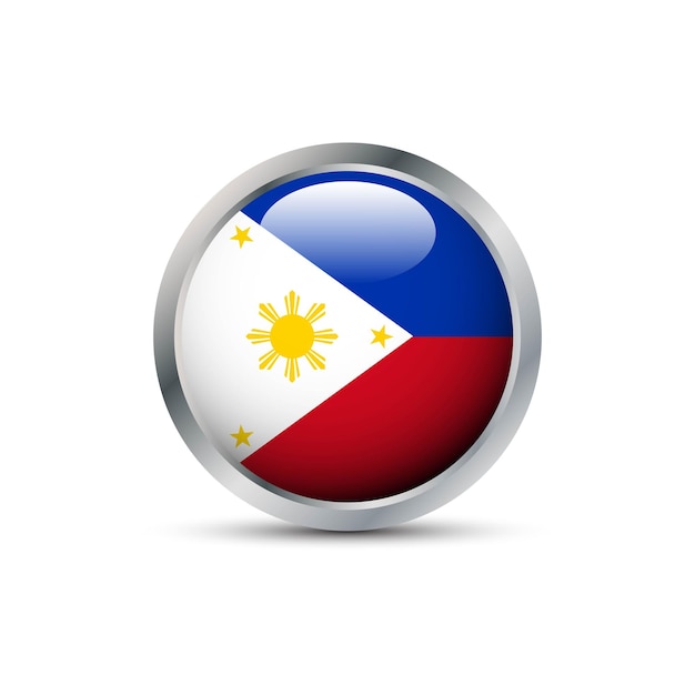 Flag of Filipina circle badge