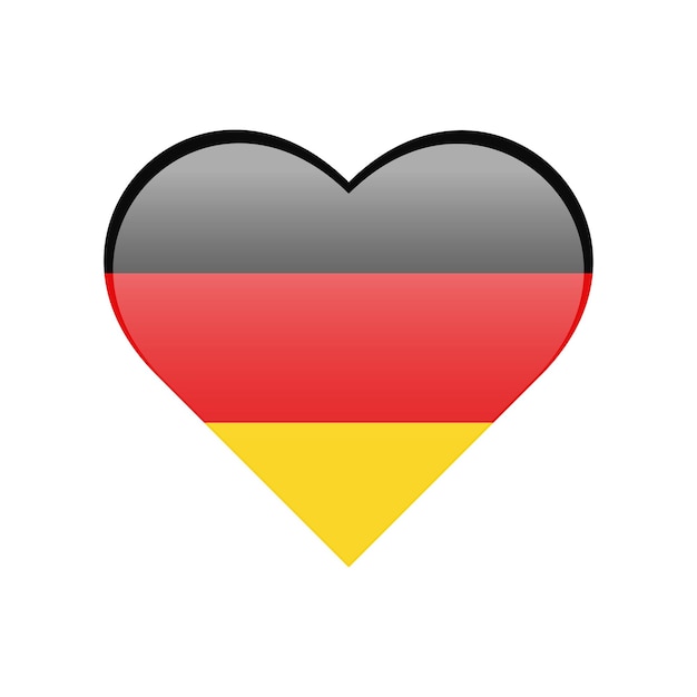 Flag of Germany Isolated love geometric shapes Vector