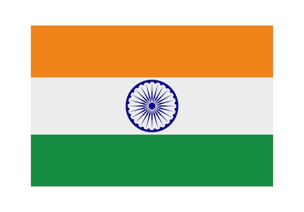 Vector flag of india vector illustration indias national flag symbol 15 august independence day logo