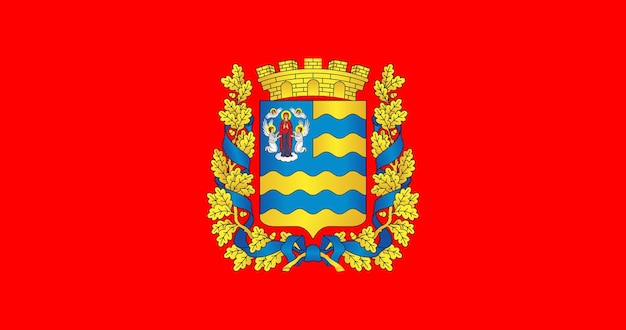 Flag of Minsk Region in Belarus vector image