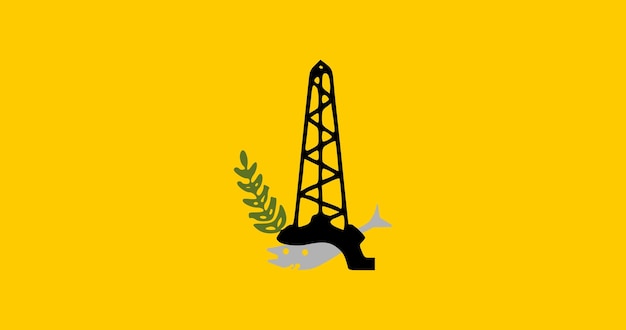 Flag of North Sinai Governorate Egypt vector image