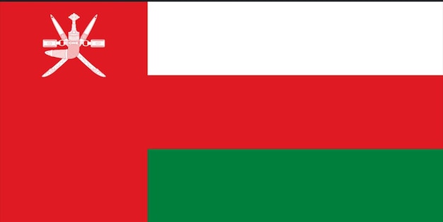 flag of oman flag nation vektor illustration