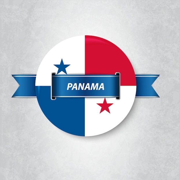 Flag of Panama in a circle