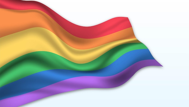 Flag of Pride background.