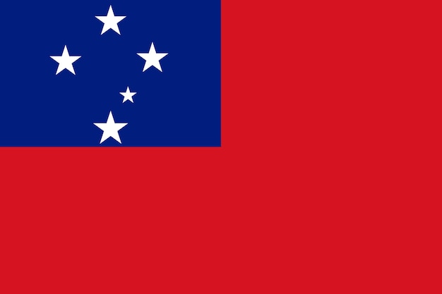 Flag Samoa flat style